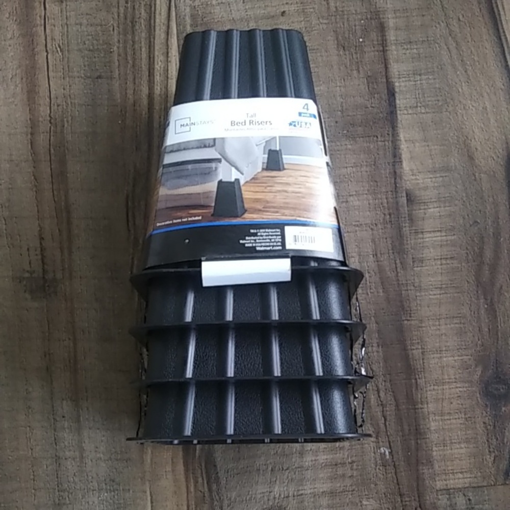 Mainstays Black Bed Risers